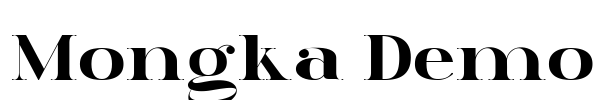 Mongka Demo Font Image