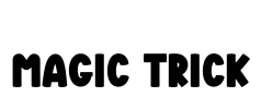 Magic Trick Font Image