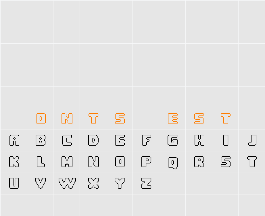 GUMBALL_THICK_wires Character Map