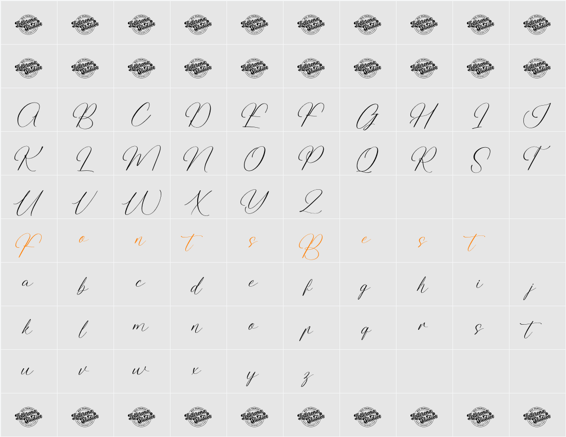Bakery Tastyla DEMO VERSION Character Map