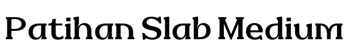 Patihan Slab Medium Font Image
