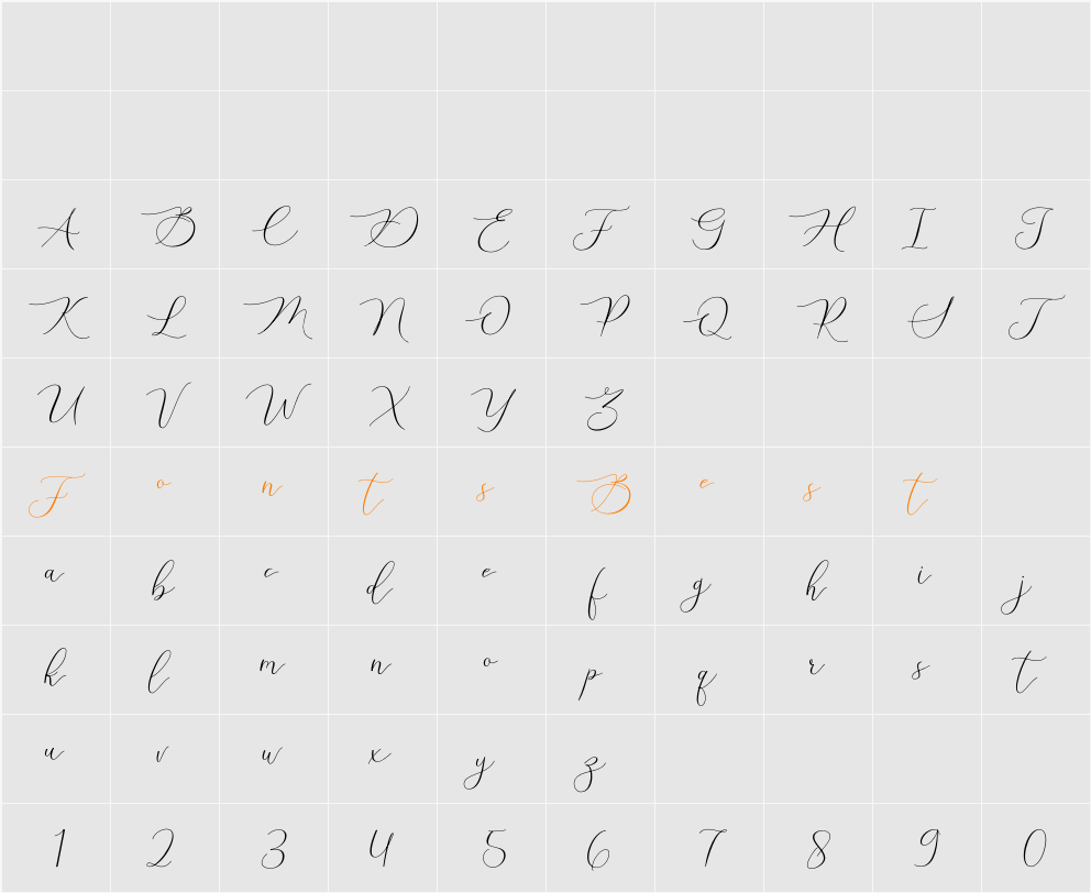 Stelly Character Map