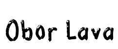 Obor Lava Font Image