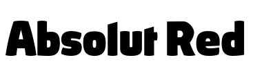 Absolut Red Font Image
