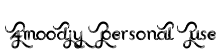 Amoodjy Personal Use Font Image