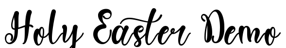 Holy Easter Demo Font Image