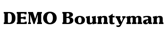 DEMO Bountyman Font Image