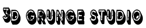 3D Grunge Studio Font Image