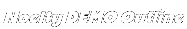 Noelty DEMO Outline Font Image
