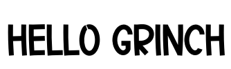 Hello Grinch Font Image