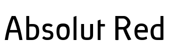 Absolut Red Font Image