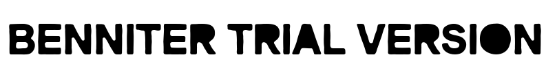 Benniter Trial Version Font Image