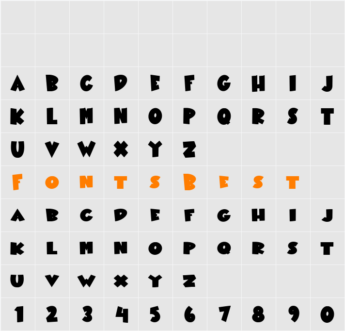 Meteor Fall Character Map