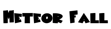 Meteor Fall Font Image