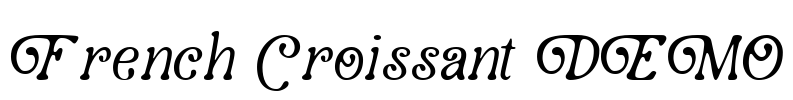 French Croissant DEMO Font Image