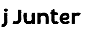 j Junter Font Image