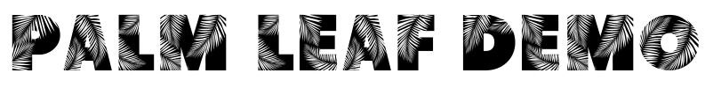 Palm Leaf Demo Font Image