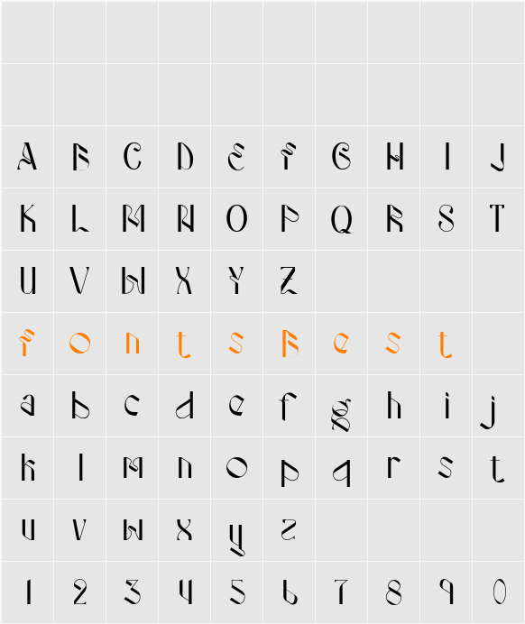 Strooma Character Map