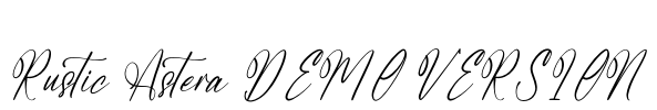 Rustic Astera DEMO VERSION Font Image