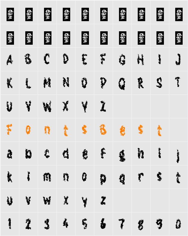 h Hangus Character Map