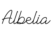 Albelia Font Image