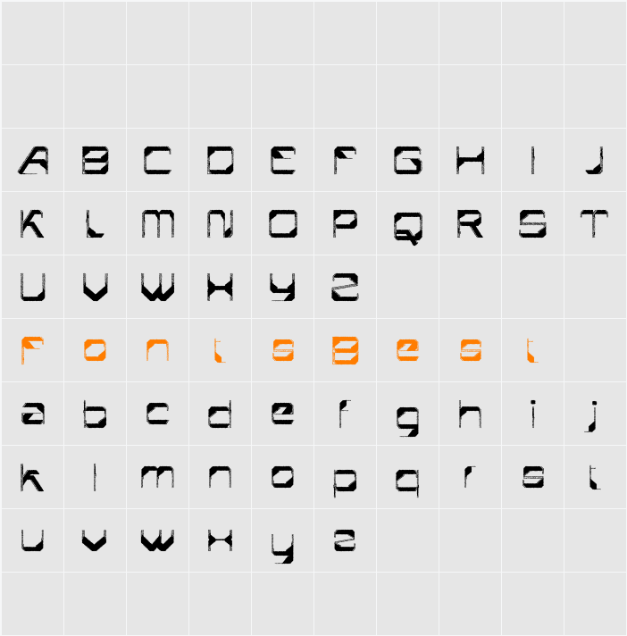 Aestero Rough Demo Character Map