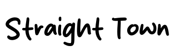 Straight Town Font Image
