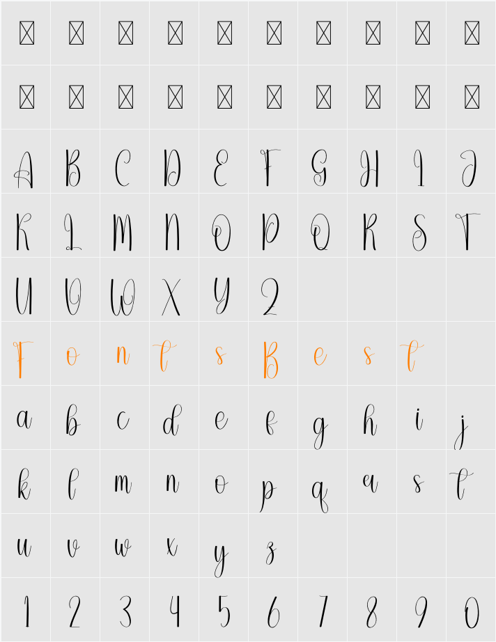 Yourself Character Map