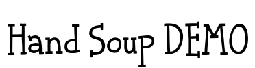 Hand Soup DEMO Font Image