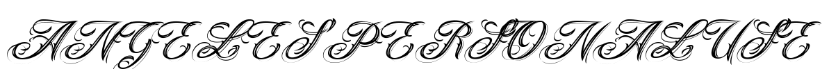 ANGELES PERSONAL USE Font Image