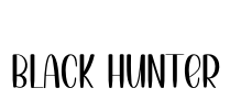 Black Hunter Font Image