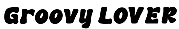 Groovy LOVER Font Image