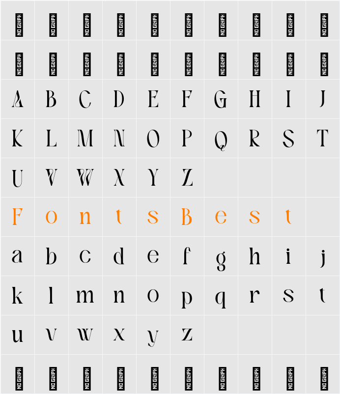 Xeola Demo Version Character Map