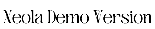 Xeola Demo Version Font Image