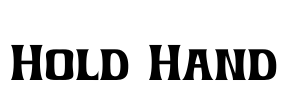 Hold Hand Font Image