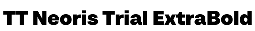 TT Neoris Trial ExtraBold Font Image