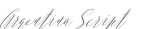 Argentina Script Font Image