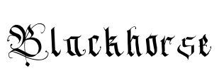 Blackhorse Font Image