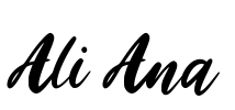 Ali Ana Font Image