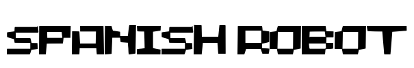 Spanish Robot Font Image