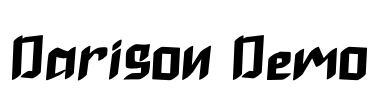 Darison Demo Font Image
