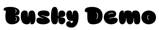 Busky Demo Font Image