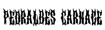 Pedralbes Carnage Font Image