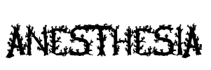 Anesthesia Font Image