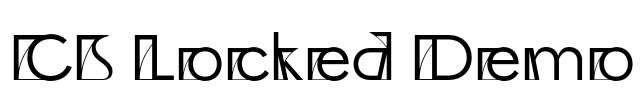 CS Locked Demo Font Image