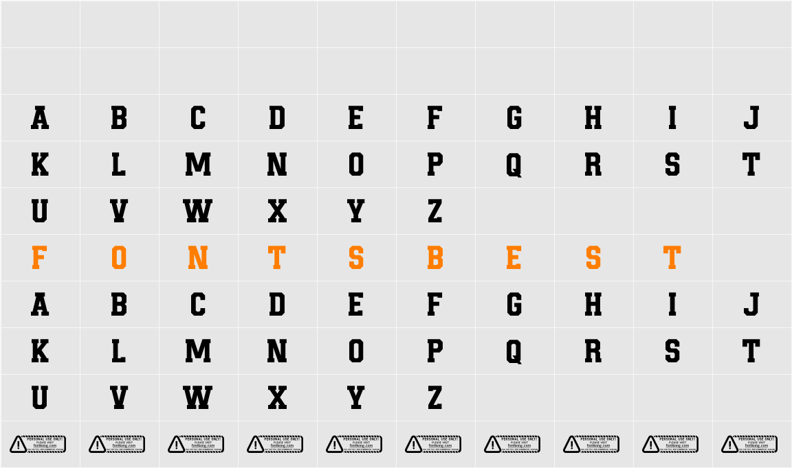 Backed Character Map