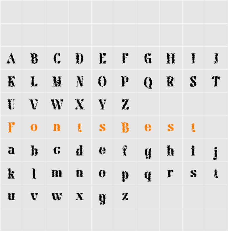 Chatine Unfocus Demo Character Map