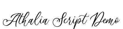 Athalia Script Demo Font Image