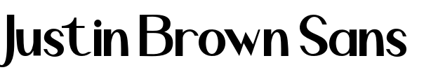 Justin Brown Sans Font Image