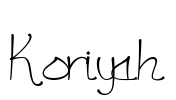 Koriyah Font Image